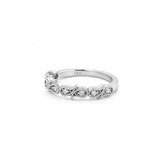 14K Gold Art Deco Paisley Diamond Ring
