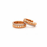14K Gold Studded Diamond Earrings