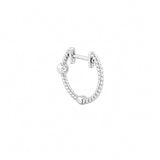 14K Gold Bezel Diamond Rope Earrings