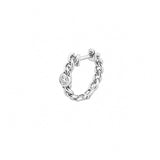 14K Gold Bezel Diamond Cuban Earrings
