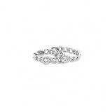 14K Gold Bezel Diamond Cuban Earrings