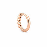 14K Gold Round Bezel Diamond Earrings
