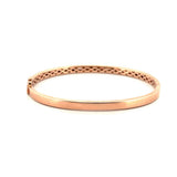 14K Gold Diamond Spaced Baguette Bangle