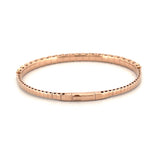14K Gold Flexible Halfway 5.00 Carat Natural Tennis Bangle