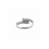 14K Gold Open Wrapped Pink Sapphire and Diamond Band