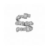 14K Gold Wrapped Multi Shape Fashion Ring