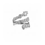 14K Gold Wrapped Multi Shape Fashion Ring