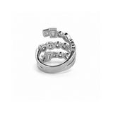 14K Gold Wrapped Multi Shape Fashion Ring
