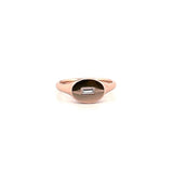 14K Gold Baguette Diamond Signet Ring