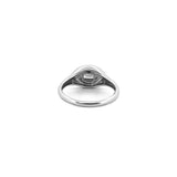 14K Gold Baguette Diamond Signet Ring