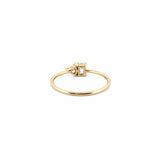 14K Gold Toi Et Moi Heart and Baguette Diamond Ring
