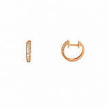 14K Gold Art Deco Baguette Earrings