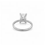 14K Gold 3.00 Carat Emerald Cut Lab Grown Diamond Solitaire Engagement Ring