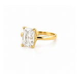 14K Gold 3.00 Carat Radiant Lab Grown Diamond Solitaire Engagement Ring