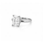 14K Gold 3.00 Carat Radiant Lab Grown Diamond Solitaire Engagement Ring