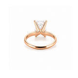 14K Gold 3.00 Carat Radiant Lab Grown Diamond Solitaire Engagement Ring