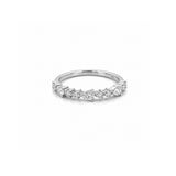 14K Gold Pear and Round Diamond Band