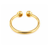 14K Gold Diamond 2MM Open Fashion Ring Band