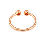 14K Gold Diamond 2MM Open Fashion Ring Band