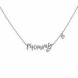 14K Gold Mommy Diamond Necklace