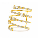 14K Gold Fashion Baguette Ring