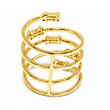 14K Gold Fashion Baguette Ring