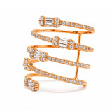 14K Gold Fashion Baguette Ring