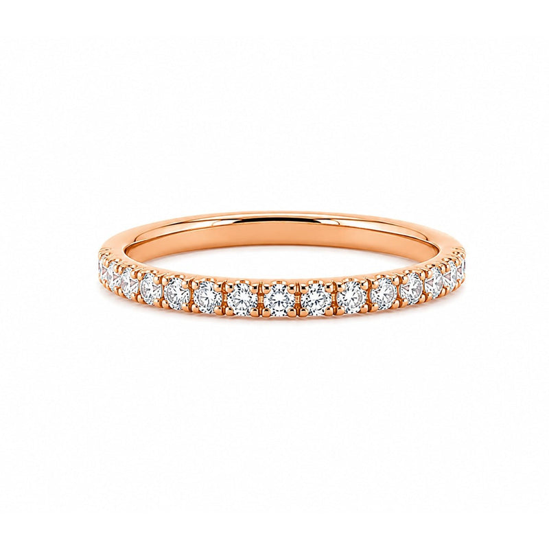 14K Gold 1.5MM Diamond Prong Set Band