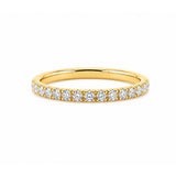14K Gold 1.5MM Diamond Prong Set Band