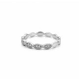 14K Gold Marquise Style Half Eternity 2MM Band