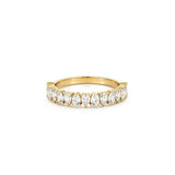 14K Gold Pear Alternate 3MM Band Half Eternity