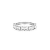 14K Gold Pear Alternate 3MM Band Half Eternity