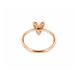 14K Gold Diamond Heart Ring
