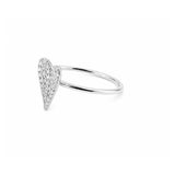 14K Gold Diamond Heart Ring