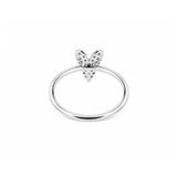14K Gold Diamond Heart Ring