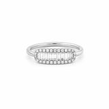 14K Gold ID Baguette Diamond Band
