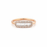 14K Gold ID Baguette Diamond Band