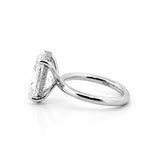14K Gold 3.00 Carat Oval Lab Grown Diamond Solitaire Engagement Ring