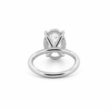 14K Gold 3.00 Carat Oval Lab Grown Diamond Solitaire Engagement Ring