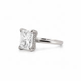 14K Gold 4.00 Carat Radiant Cut Moissanite Solitaire Engagement Ring