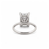14K Gold 4.00 Carat Radiant Cut Moissanite Solitaire Engagement Ring
