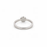 14K Gold Round Diamond Bezel Band