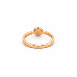 14K Gold Round Diamond Bezel Band