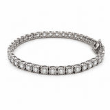 14K Gold Round Diamond Cut Natural Diamond Tennis Bracelet