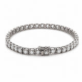 14K Gold Round Diamond Cut Natural Diamond Tennis Bracelet
