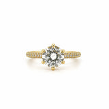 The Bow Engagement Ring With 3.00 Carat Round Brilliant Lab Grown Center Stone