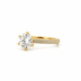 The Bow Engagement Ring With 3.00 Carat Round Brilliant Lab Grown Center Stone