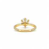 The Bow Engagement Ring With 3.00 Carat Round Brilliant Lab Grown Center Stone
