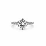 The Bow Engagement Ring With 3.00 Carat Round Brilliant Lab Grown Center Stone