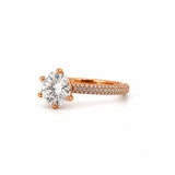 The Bow Engagement Ring With 3.00 Carat Round Brilliant Lab Grown Center Stone
